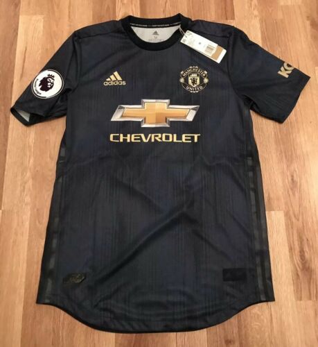 NEW MENS ADIDAS MANCHESTER UNITED PAUL POGBA AUTHENTIC 2018/19 3RD JERSEY DP6021