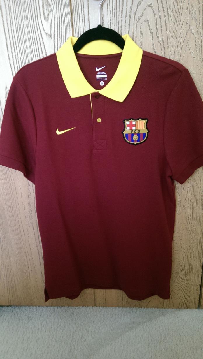 FC Barcelona Polo T-Shirt Nike Burgundy Small Messi