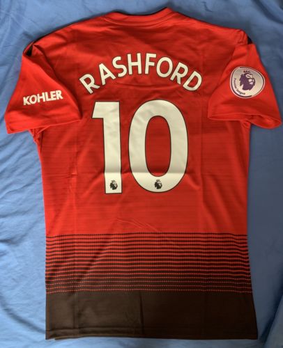 Manchester United 18/19 Season Jersey Marcus Rashford Men’s XL