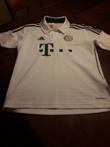 Bayern Munchen Germany Adidas Youth Jersey M White Climacool Kids