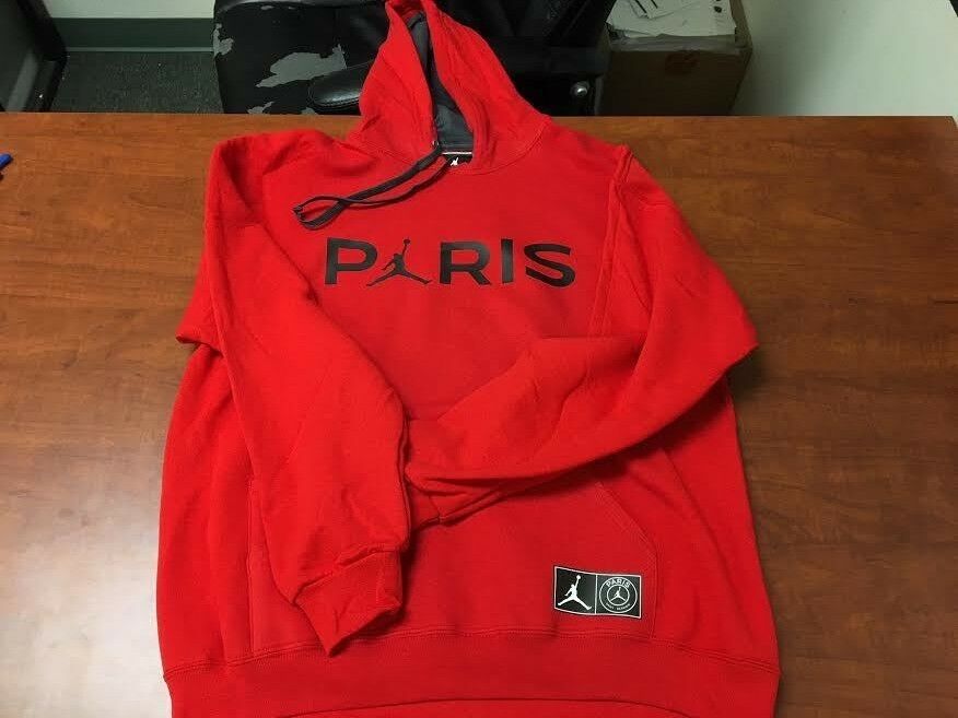 JORDAN JUMPMAN PARIS SAINT GERMAIN PSG Pullover Hoodie Sweatshirt Red SM-2XL