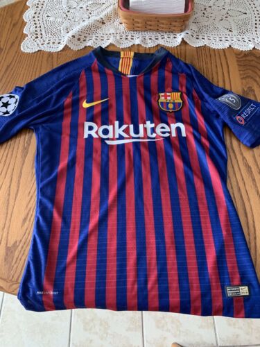 Nike Vaporknit Messi jersey Mens L 2018-19 Home Champions Leage Edition