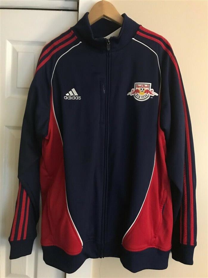Adidas MLS NEW YORK Red Bull Soccer Jacket Extra Large XL Track Style