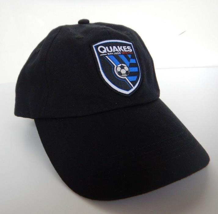 San Jose 1974 Earthquakes Quakes Adidas Wells Fargo Hat Cap Black Blue