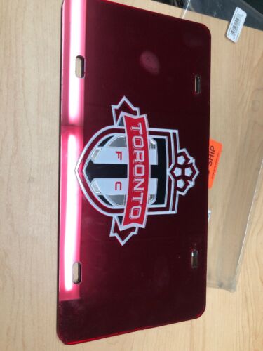 Toronto FC Deluxe Silver Laser Cut License Plate Tag MLS Soccer Football Club