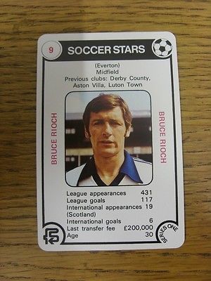 1977/1978 Soccer Stars Series 1: Card No.09) Bruce Rioch - Taken From The Trump