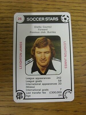 1977/1978 Soccer Stars Series 1: Card No.26) Leighton James - Taken From The Tru