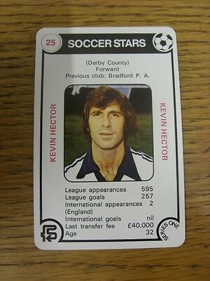 1977/1978 Soccer Stars Series 1: Card No.25) Kevin Hector - Taken From The Trump