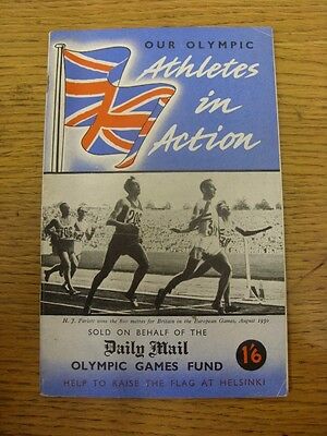 circa 1952 Athletics: Our Athletes In Action - A Daily Mail Olympic Games Fund,