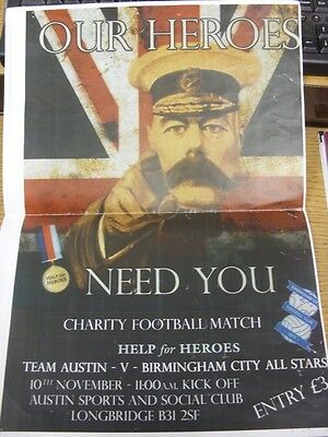 10/11/2013 Match Poster: Team Austin v Birmingham City All-Stars [Help for Heroe