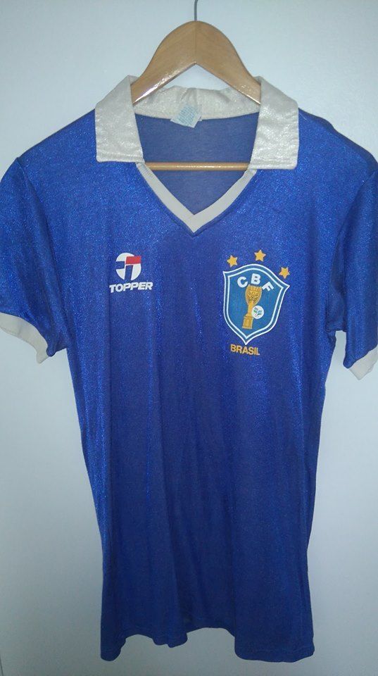 Brazil 1986 Match Worn Football Away Jersey Shirt - Brasil Camisa - #30