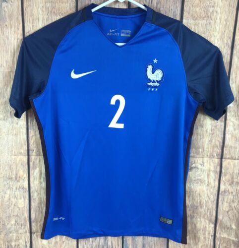 Nike Dri Fit Men's CBF France Soccer Shirt Jersey Oscar #2 Small NWT
