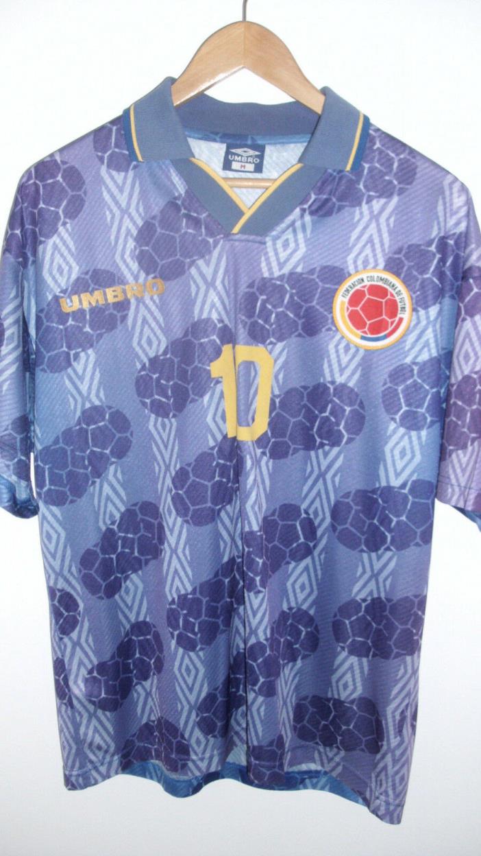 Colombia 1994 Official Football Away Jersey Shirt Camiseta - #10 Valderrama