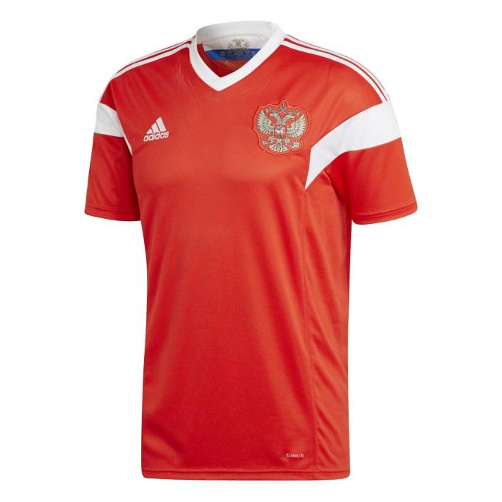Russia RFU Adidas World Cup 2018 Men Home Football Soccer Jersey BR9055 Red, M