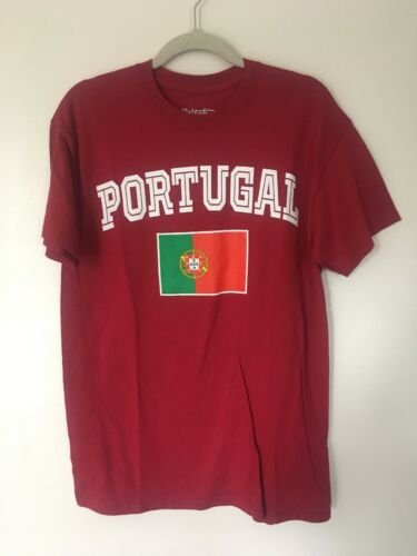 Stitches Athletic Gear Red Portugal Soccer Futbol Short Sleeve Shirt Medium NWT