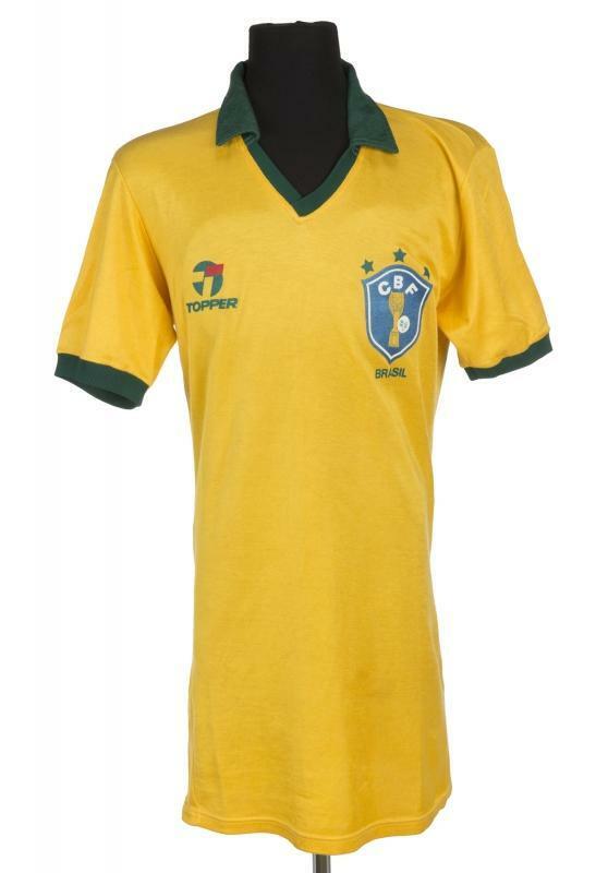 Brazil 1986 Match Worn Football Jersey Shirt - Brasil Camisa - #20 Silas