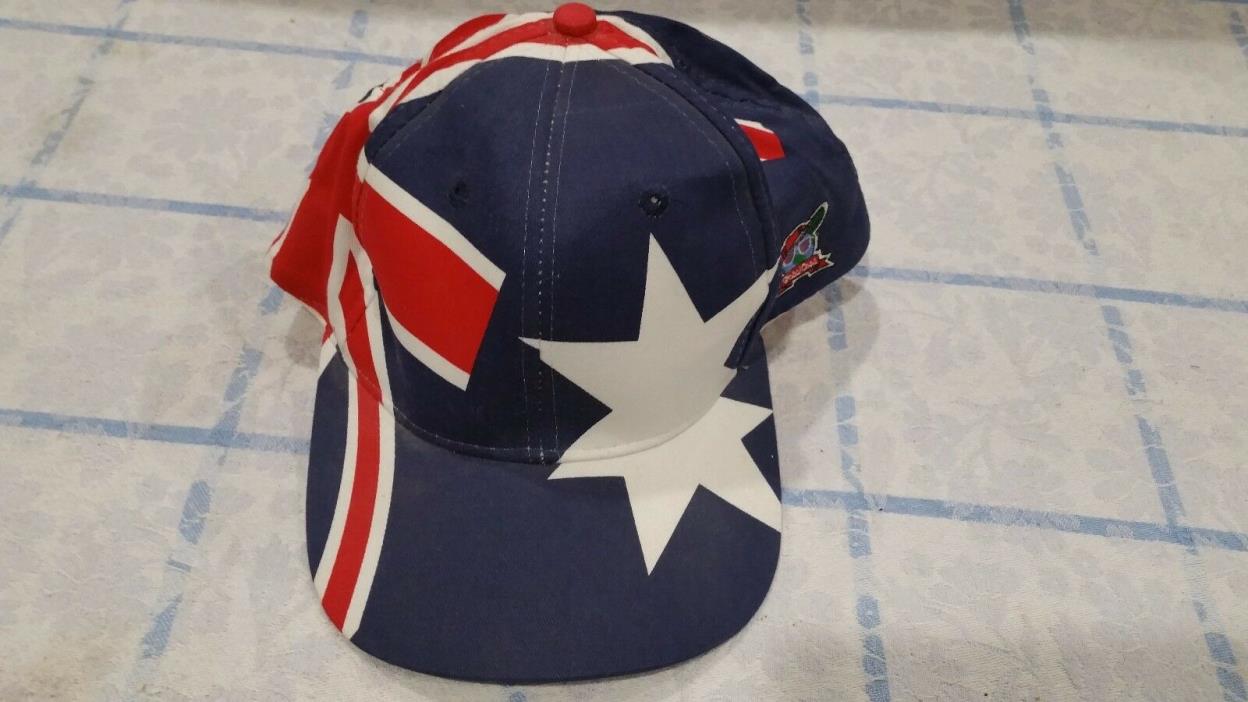 Vintage Australia World Cup 1994 Global Caps Soccer Snapback Hat Throwback