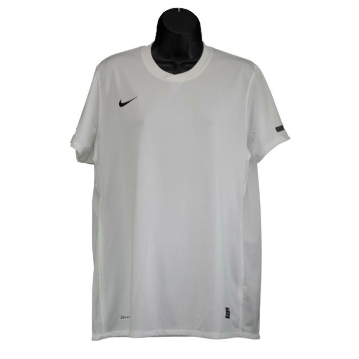 Womens Nike Dri-Fit Federation White Soccer Futbol Short Sleeve Jersey Size XL