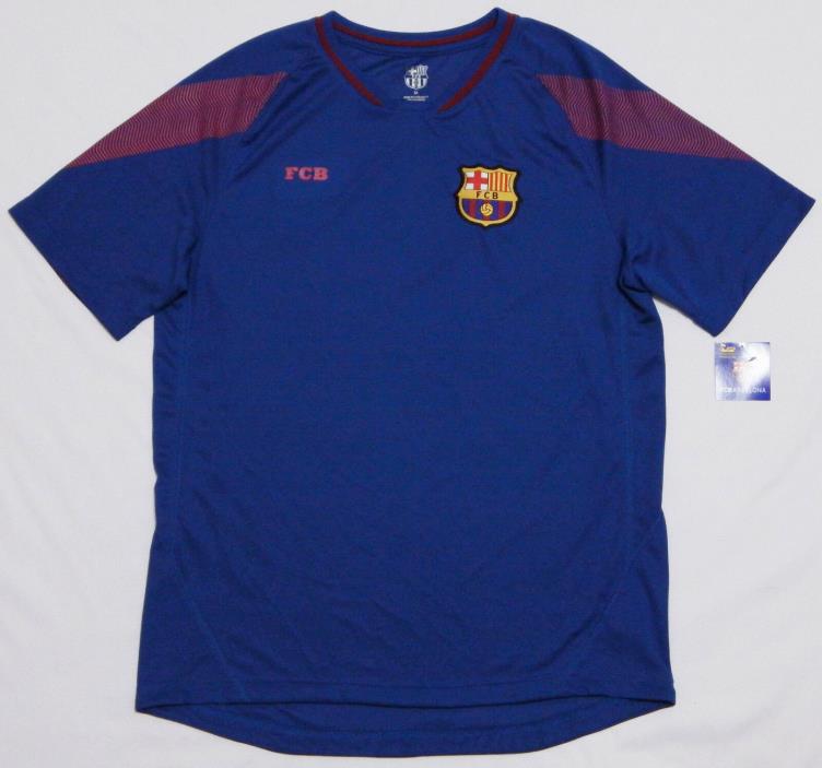 NWT Men's FCB BARCELONA Jersey Shirt MEDIUM Blue MESH Futball Football NEW