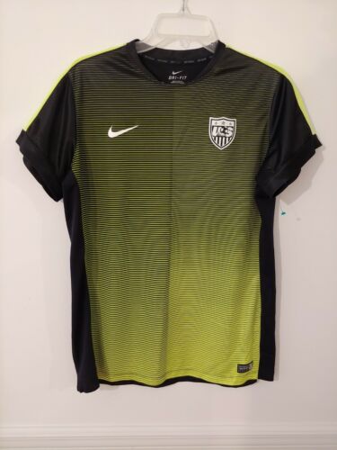 Nike USA Womens Soccer Training Jersey Black neon green USWNT
