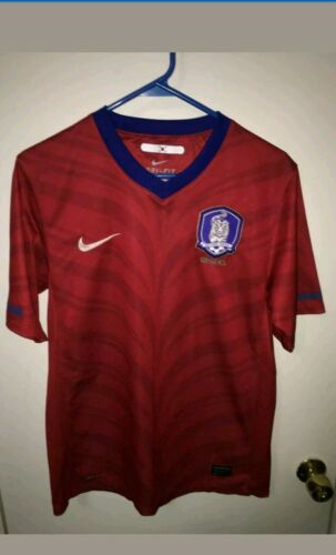 NWOT MENS NIKE DRI FIT SOUTH KOREA NATIONAL TEAM AUTHENTIC SOCCER JERSEY RED M