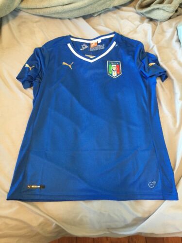 PUMA - 744300-01 - ITALY - Women's Replica Soccer Jersey - Royal Blue - Size L