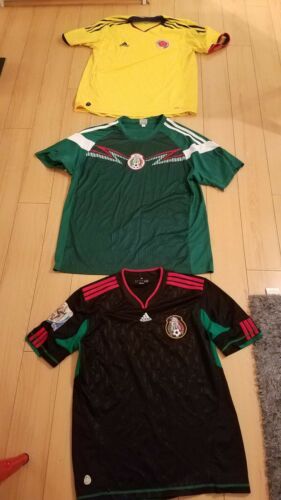 Adidas Futbol Soccer Jerseys Colombia, Mexico size L, XL FIFA