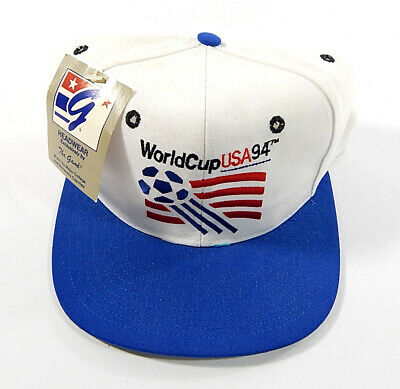 1994 World Cup USA Soccer Swedish Flag The Game Snapback Hat Vintage