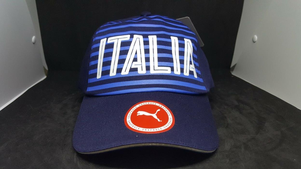 PUMA Italia Fanwear Snapback Hat Blue