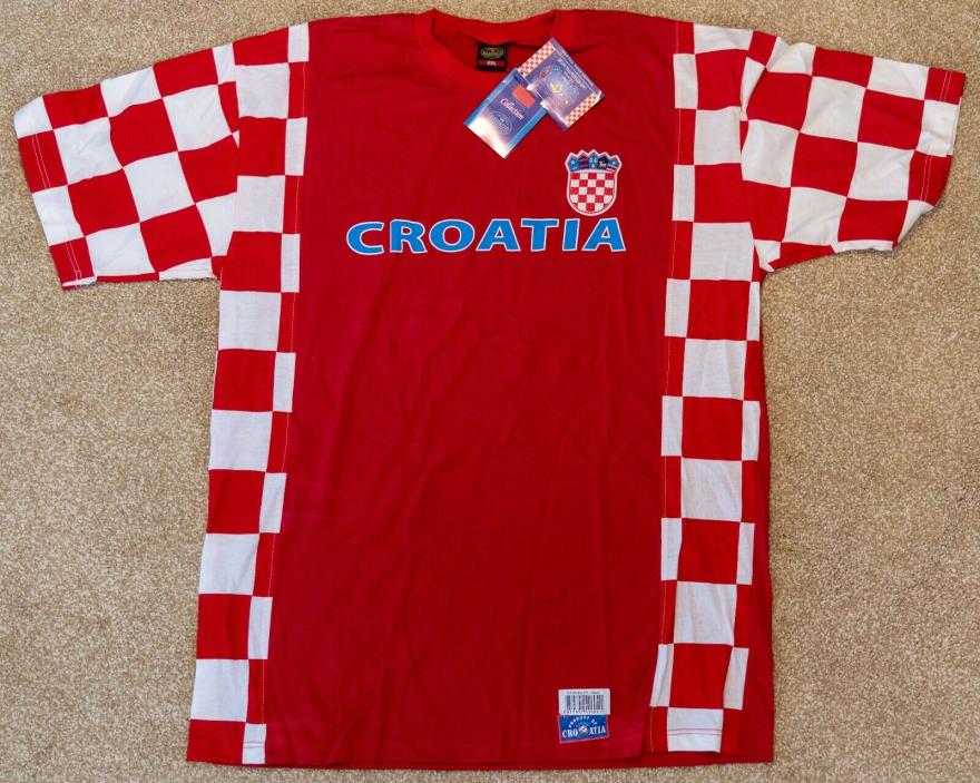 Croatia Soccer Team - Vintage New Men's Jersey - Basskoti Size XXL 2XL NWT