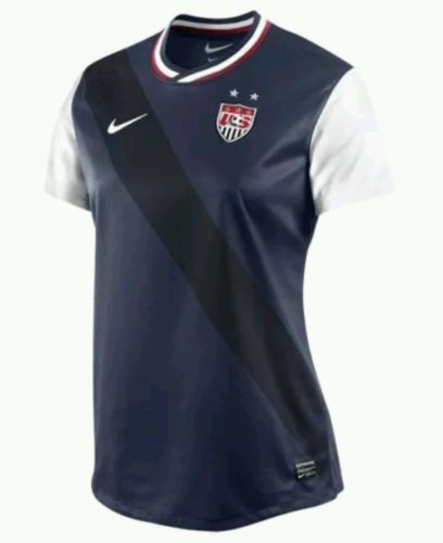 Nike USA Women's Soccer Away Jersey Player Edition Large Navy $120 NWT