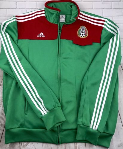 MEXICO FMF ULTRA GREEN TRACK JACKET ADIDAS AUTHENTIC LARGE AUTHENTIC