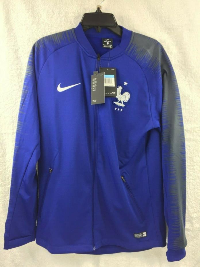 Nike 2018 World Cup France M Anthem Jacket Blue 893590-455 NEW $110
