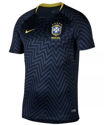 Nike Brazil Youth Squad Top 2018 - Armory Navy/Midwest Gold, Sz: Youth Large,NWT