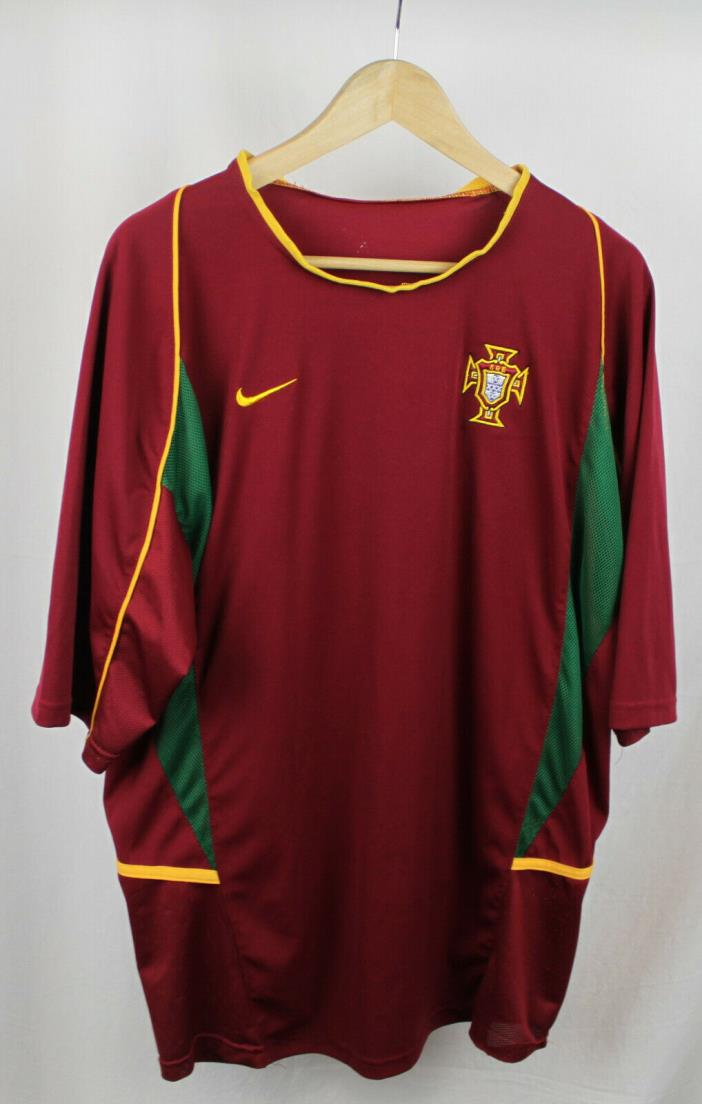 Mens Nike Red Portugal Soccer Jersey Sz XL
