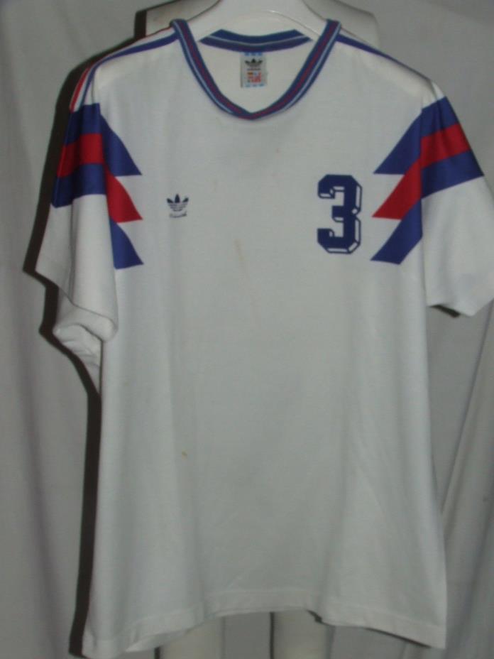 France 1990 Match Worn Football Jersey Shirt - France Maillot Porte - #3