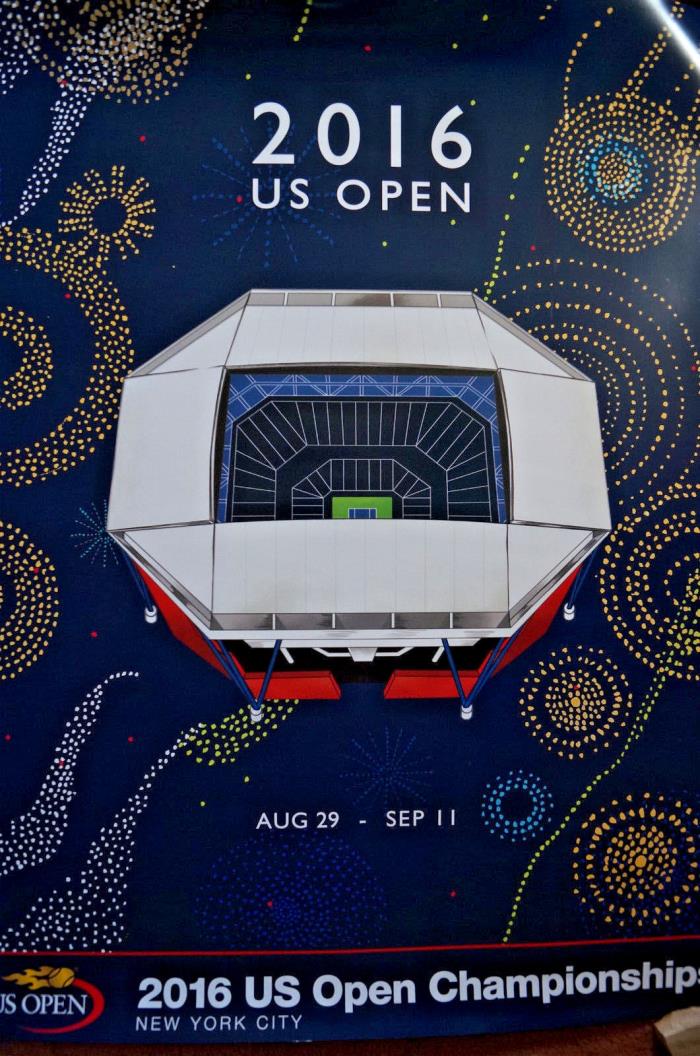 2016 US OPEN Championship Tennis Original Large Poster New York City Stadium
