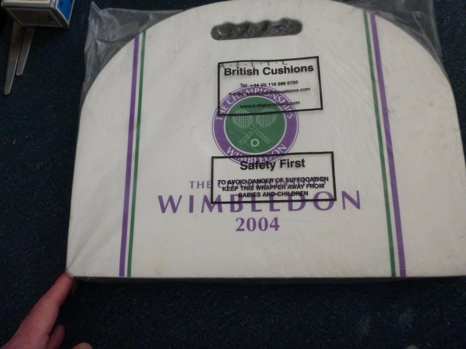 Vintage Wimbledon 2004 seat cushion tennis grass court championships London