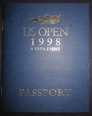 1998 US TENNIS OPEN guide PASSPORT FLUSHING QUEENS USTA EVENT