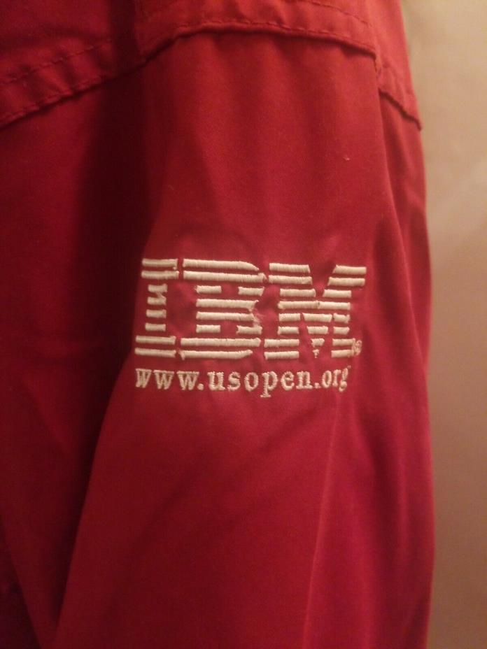 VTG Perfect Rare IBM Corporate US OPEN 1999 Jacket Potlight in collar rainhat XL