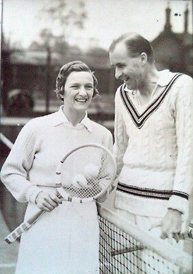 HELEN JACOBS & BILL TILDEN 1939 ORIGINAL TENNIS PHOTO