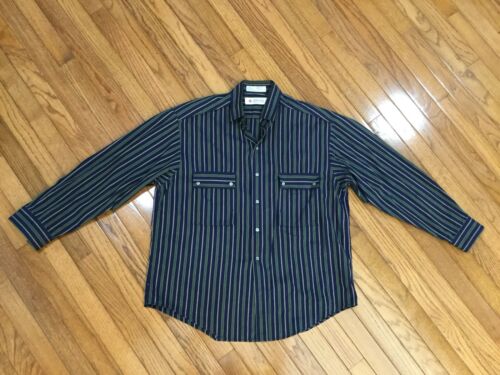 Vintage Rare BJORN BORG Men’s Button Down Striped Shirt Size M