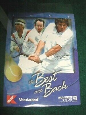 1998 THE BEST ARE BACK NUVEEN TOUR K MART TENNIS POSTER CONNERS MCENROE BORG