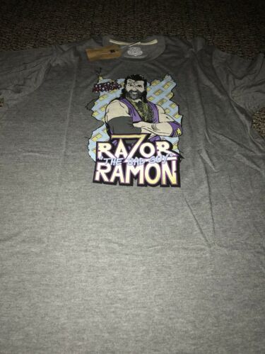 WWE Razor Ramon Gray Homage Brand Shirt XL $32