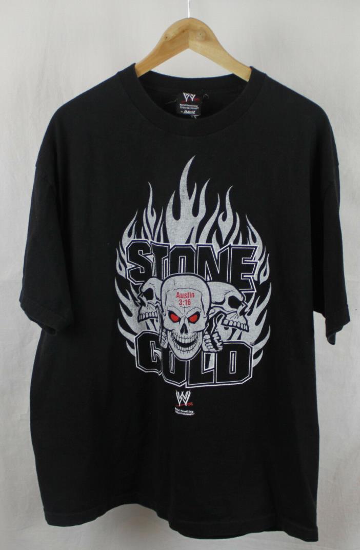 Stone Cold Steve Austin WWE Black Graphic T-shirt Sz XL