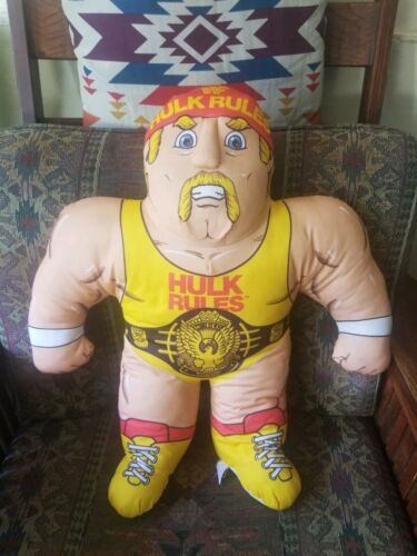 1990 Hulk Hogan WWF wrestling buddy  22 inch plush toy by tonka