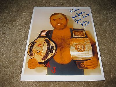 NWA Mike Action Jackson Color - Autographed Photo - Signed Original Wrestling