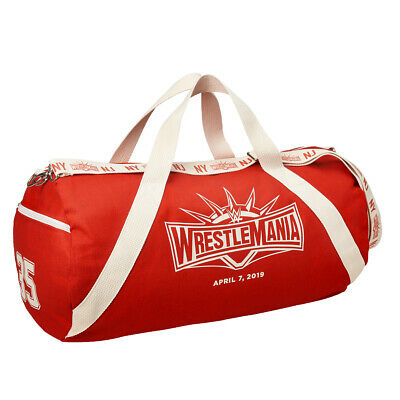 Official WWE Authentic WrestleMania 35 Canvas Duffel Bag
