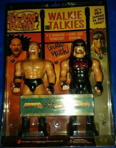 WCW Slam Bam Hollywood Hulk Hogan and Goldberg Walkie Talkies 1999 WWE NWO