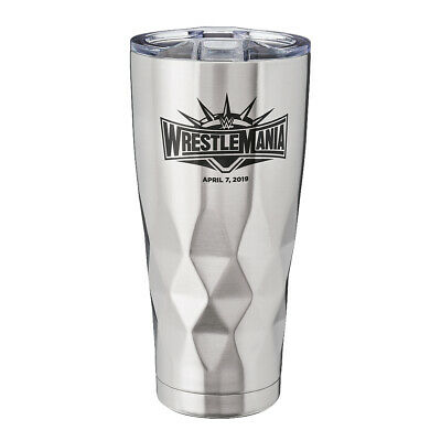 Official WWE Authentic WrestleMania 35 Stainless Steel Tumbler